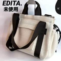 未使用 edita エディータ メッシュ 大容量 マザーズバッグ　洗濯可のサムネイル