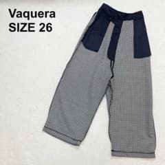 【美品】ヴァケラ　インサイドアウト　ハウンドトゥース　トラウザーパンツ（149） 美品】ヴァケラ インサイドアウト ハウンドトゥース トラウザーパンツ