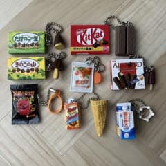 과자 미니어처 세트 가챠 타케노코 마을 버섯 산 meiji 메이지
