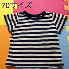 新米ママ様専用☆ボーダー  Tシャツ 70〜80のサムネイル