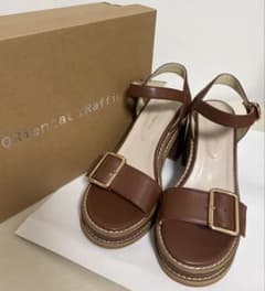 【ORiental TRaffic 】ダブルステッチ厚底ボリュームサンダルのサムネイル