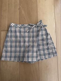 BURBERRY ラップ付きキュロット ノバチェック Mサイズ Burberry ノバチェック ラップキュロットスカート - メルカリ