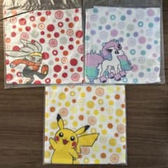 ポケモン　タオルハンカチ　3枚セットのサムネイル