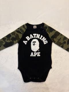 美品⭐️ BAPE KIDS 迷彩ロンパース80cm正規品 A BATHING APE BAPE KIDS ロンパース カモフラ - メルカリ