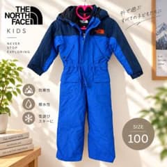 THE NORTH FACE キッズ スノーウェア つなぎ 送料込☆ ノースフェイス キッズ スキーウェア つなぎ 100cm 防寒 雪