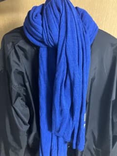 nonnative ノンネイティブ　シルク100% ストール 青