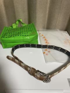 「完売品」⭐️afb チェックベルトショッパー付き AFB FLANNEL CHECK BELT ショッパー付き チェックベルト - メルカリ