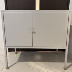 IKEA イケア LIXHULT リックスフルト メタルグレー キャビネット収納
