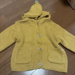 tete a tete フード付き ニットカーディガン イエローのサムネイル