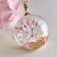 レジン ネックレス 桜のサムネイル