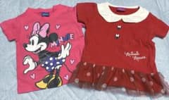 ミニーマウス Tシャツ 2枚セット