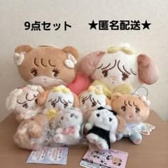 mikko　プライズ　ブラックリボン　天使 等　ぬいぐるみ マスコット　セット