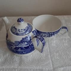 spode　スポード　ブルーイタリア 　ポット　カップのサムネイル