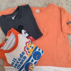 petit main Tシャツ 100サイズ オレンジのサムネイル