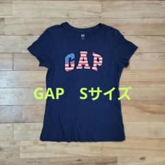 GAP 半袖 Tシャツ 星条旗ロゴ ネイビー Sサイズのサムネイル