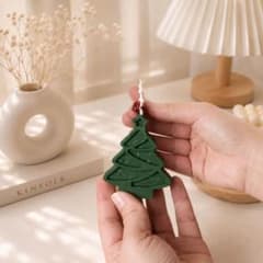 【韓国風】クリスマスツリーモールド オーナメント型 シリコンモールド レジンのサムネイル