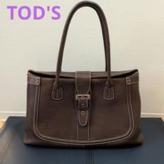 TOD'S トッズ レザー トートバッグ ブラウンのサムネイル