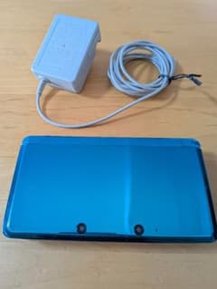 Nintendo 3DS 本体 アクアブルー 純正充電器・ペン付のサムネイル