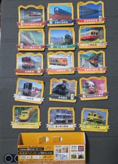 サントリー 角ハイボール 鉄道旅ステッカー 全15種 コンプリート（陳列什器付）のサムネイル