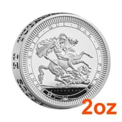 2024 英国 ロイヤルミント セントジョージと竜 2オンス 銀貨 純銀 2oz 2024 英国 ロイヤルミント セントジョージと竜 2オンス 銀貨 純銀 2oz