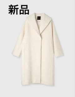 anuans アルパカウールショールカラーコート - メルカリ