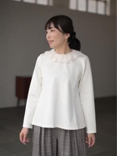 trefle+1 フェザー襟トップス - メルカリ