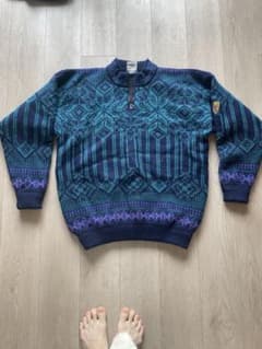 DALE OF NORWAY ハーフジップ ニット セーターのサムネイル