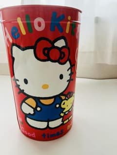 レトロキティ　ハローキティ　1990年激レア　缶　ダストボックス ゴミ箱 レトロキティ ハローキティ 1990年激レア 缶 ダストボックス ゴミ箱