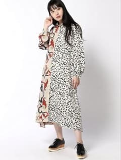 【60%off‼︎美品】JEANASIS 個性的　アニマル柄 シャツワンピースのサムネイル