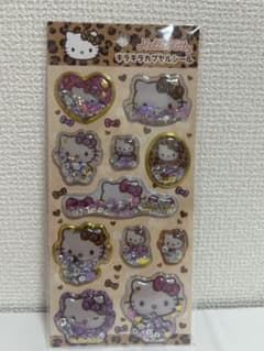 ハローキティ キラキラカプセルシール ヒョウ柄のサムネイル
