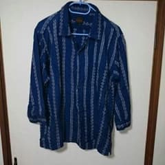 cotton100%  グァテマラ織の柔らかい七分袖のシャツですのサムネイル