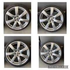 GTR 35 ホイール 純正 9.5j 通し4本 20インチ 245/35/20のサムネイル