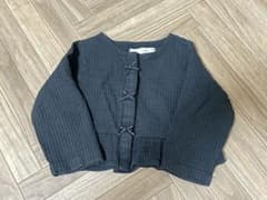 ZARA ベビー カーディガン ブラック86cmのサムネイル
