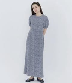 【TINA：JOJUN‎】花柄パフスリーブマーメイドワンピースのサムネイル