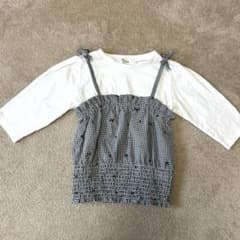 SLAP SLIP 重ね着風七分袖カットソー 120cmのサムネイル