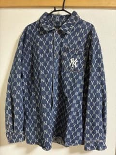 か*た様 MLB NY ヤンキース デニムジャケット 総柄 XXLのサムネイル