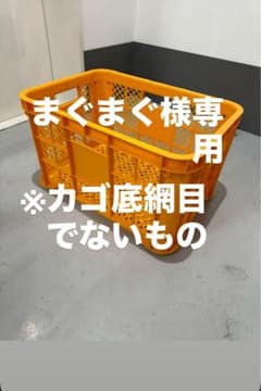 まぐまぐ様専用　カゴ9個　網目でないカゴ底のサムネイル