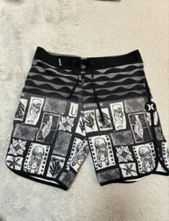 Hurley メンズ サーフパンツ 総柄 ブラック 28のサムネイル