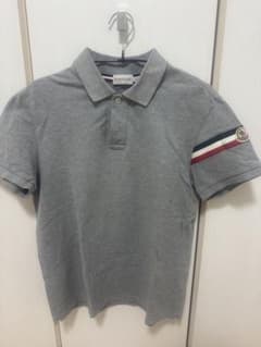 週末セール MONCLER ポロシャツ グレー Lサイズ - メルカリ
