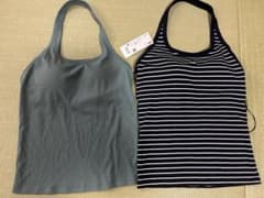 UNIQLO ユニクロ オープンバックホルターブラトップ Mサイズ 2枚セットのサムネイル