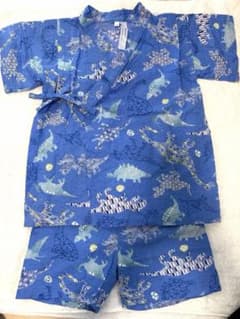 甚平　100cm 恐竜柄　男の子のサムネイル