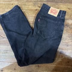 LEVI 555 ブラックデニム W34 L32のサムネイル
