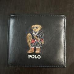 POLO ポロベア 二つ折り財布 ブラックのサムネイル