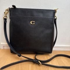 COACH コーチ ショルダーバッグ ブラック レザー 斜め掛けのサムネイル