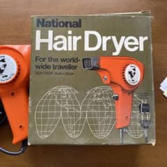 昭和レトロドライヤー National Hair Dryer 120V/240V 昭和レトロドライヤー National Hair Dryer 120V/240V - メルカリ
