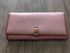 COACH ピンク レザー フラップ式 長財布のサムネイル