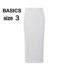 PLEATS PLEASE スカート BASICS ライトグレー サイズ3 新品 - メルカリ