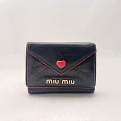 miu miu ミュウミュウ マドラス ラブレター 三つ折り財布　0319-⑤ miu miu ミュウミュウ マドラス ラブレター 三つ折り財布 0319-⑦