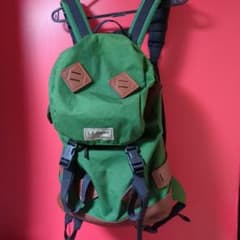 貴重 未使用L.L.Bean 緑 エルエルビーン ナイロン レザー バックパック 