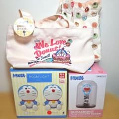 ドラえもん ルームライト＆フードストッカー&保冷バックINトートバッグセット